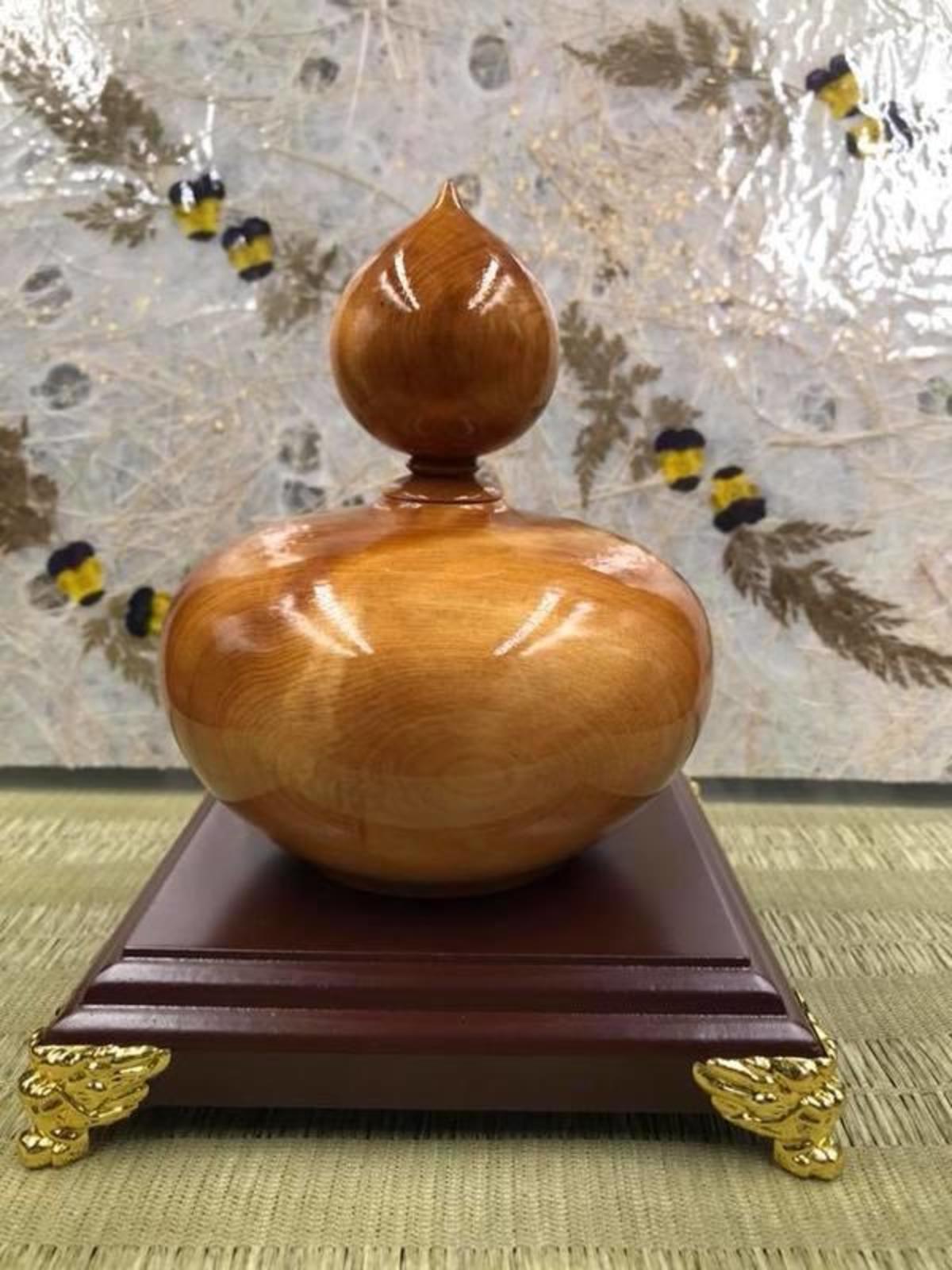 台湾産　黄檜木　飾り品　聚宝盆 台湾産 黄檜木 飾り品 聚宝盆