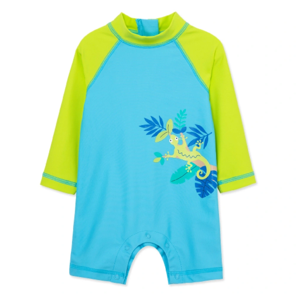 【Little Me】俏皮壁虎連身防護泳裝