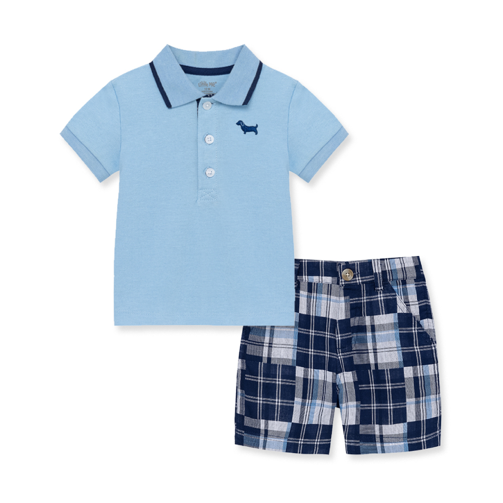 【Little Me】小狗POLO衫/短褲
