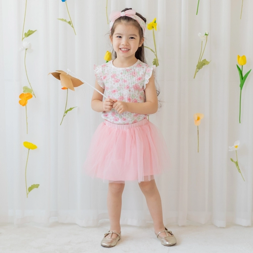 【Little Me】玫瑰花邊上衣/裙子