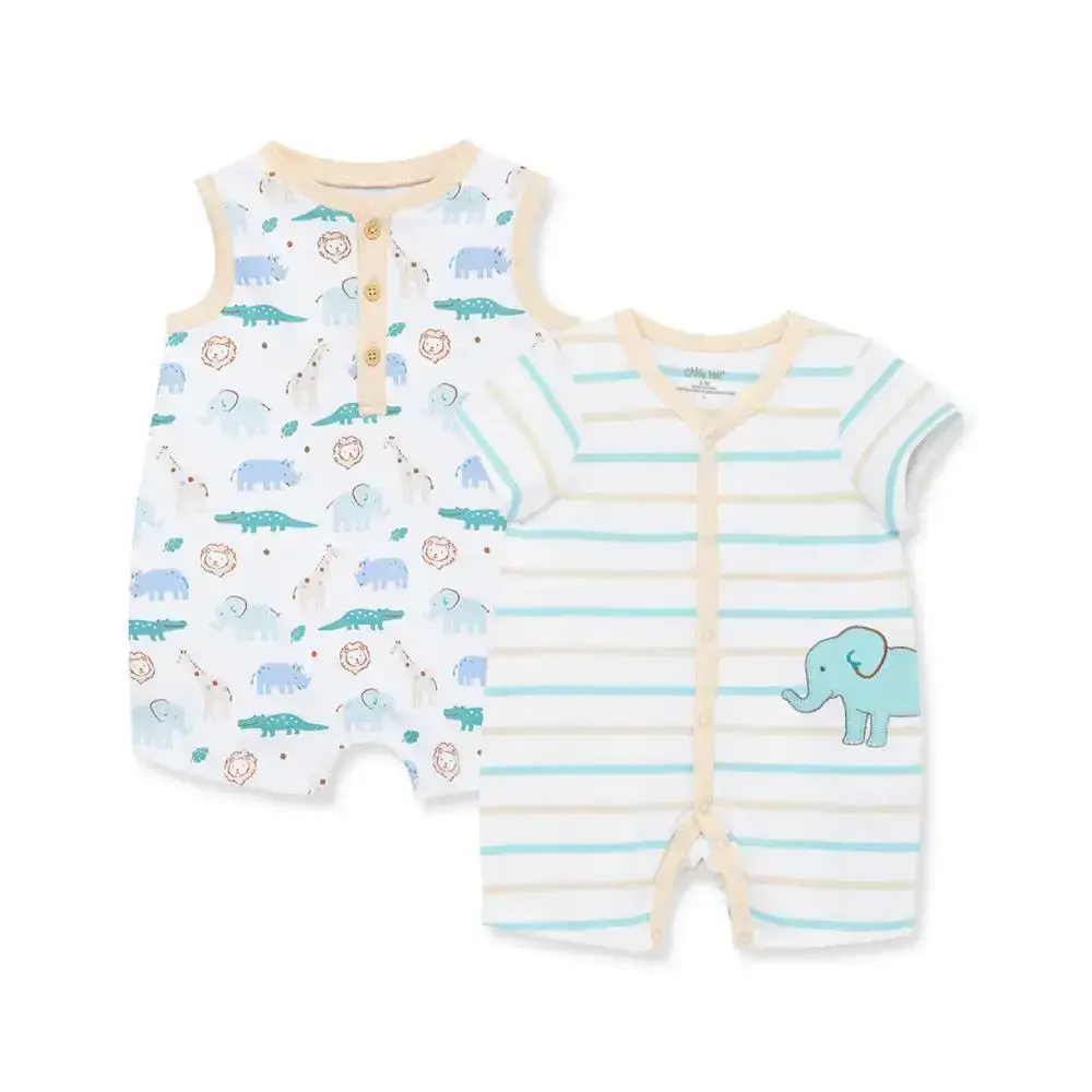 【Little Me】動物探險短兔裝二件組