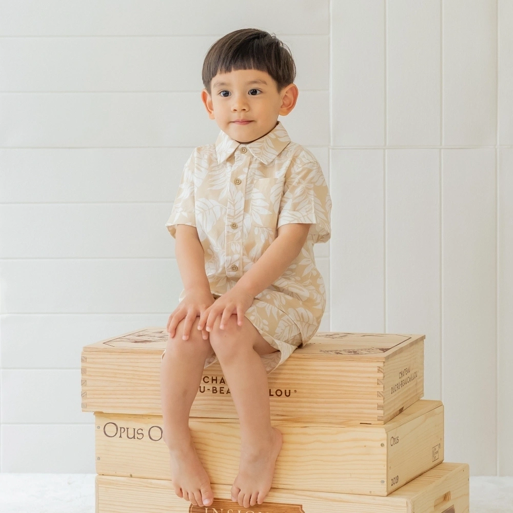 【Little Me】葉子梭織襯衫/褲子