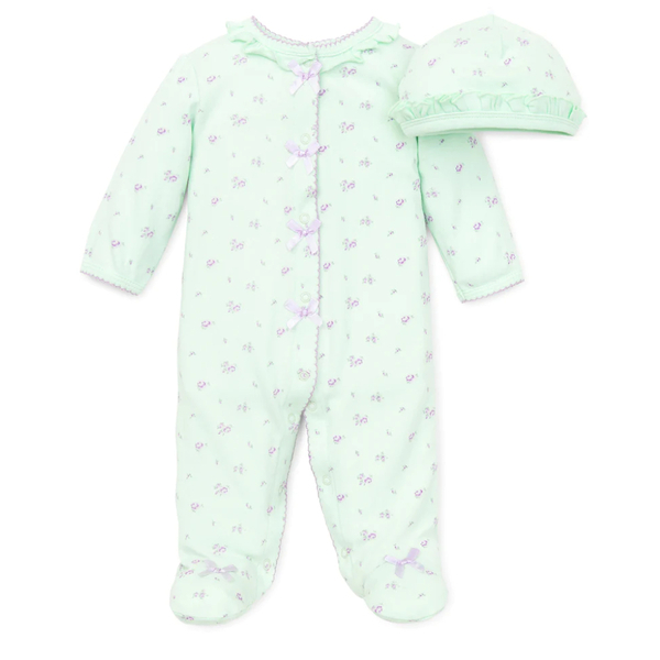 【Little Me】嬌小玫瑰連腳兔裝＋帽子