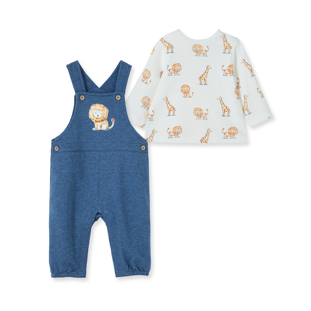 【Little Me】獅子吊帶褲套裝