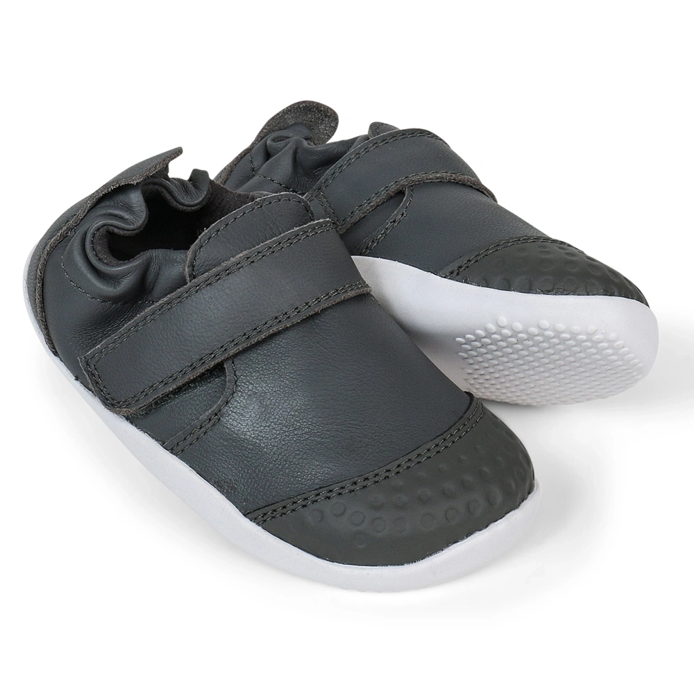 【BOBUX】真皮Xplorer成長鞋/Go/煙霧灰