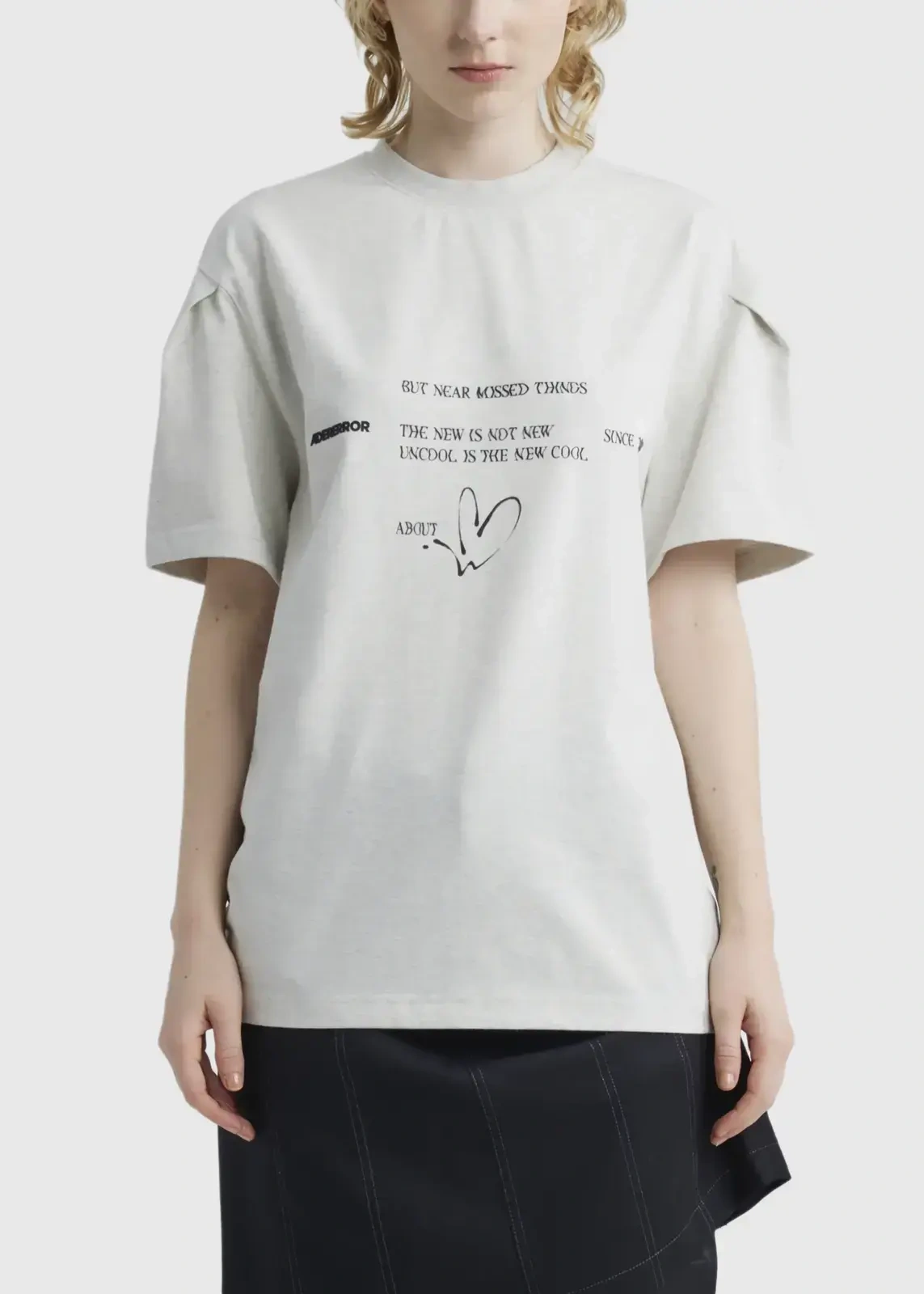 ★送料・関税込★Ader Error★Twinkle heart logo t-shirt★ ◇送料無料◇ADER ERROR TWIN HEART LOGO T-SHIRT◇男女共用