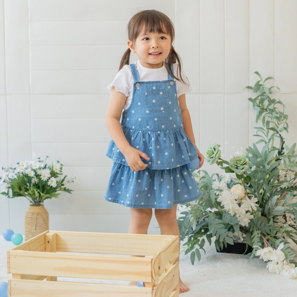 【Little Me】星星吊帶裙套裝