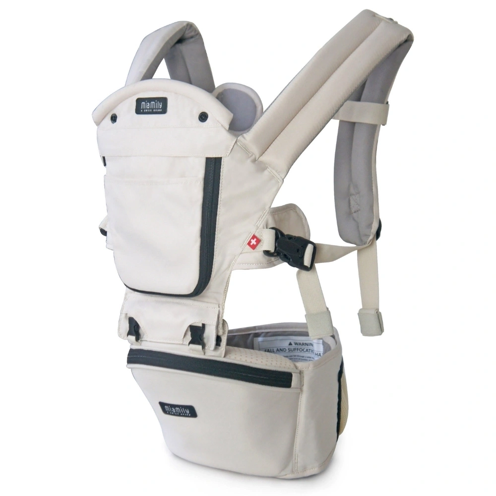 【Miamily瑞米莉】HIPSTER PLUS腰凳型嬰兒揹帶／米白