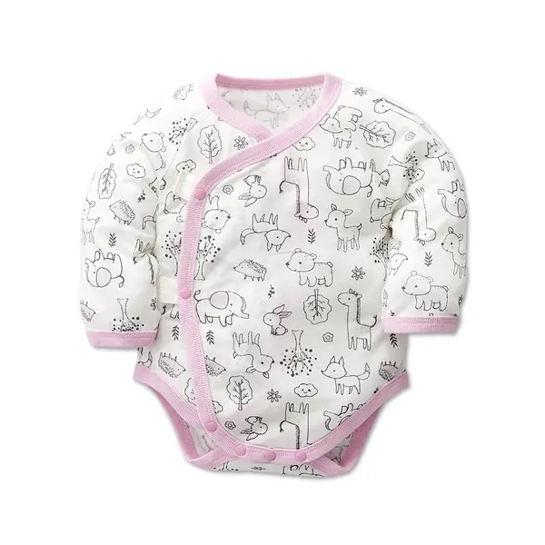 【Baby City娃娃城】長袖初生連身衣/可愛粉