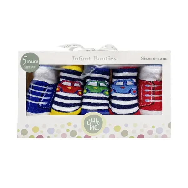 【Little Me】車子男襪五入組