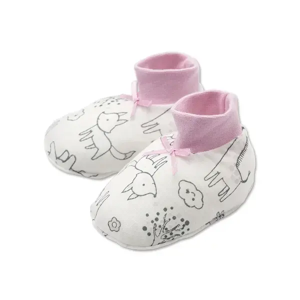 【Baby City娃娃城】天絲棉腳套／可愛粉