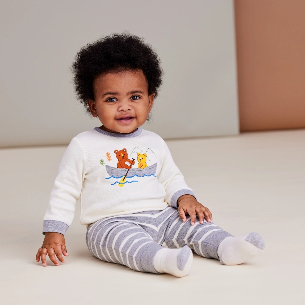 【Little Me】獨木舟上衣/長褲/襪子