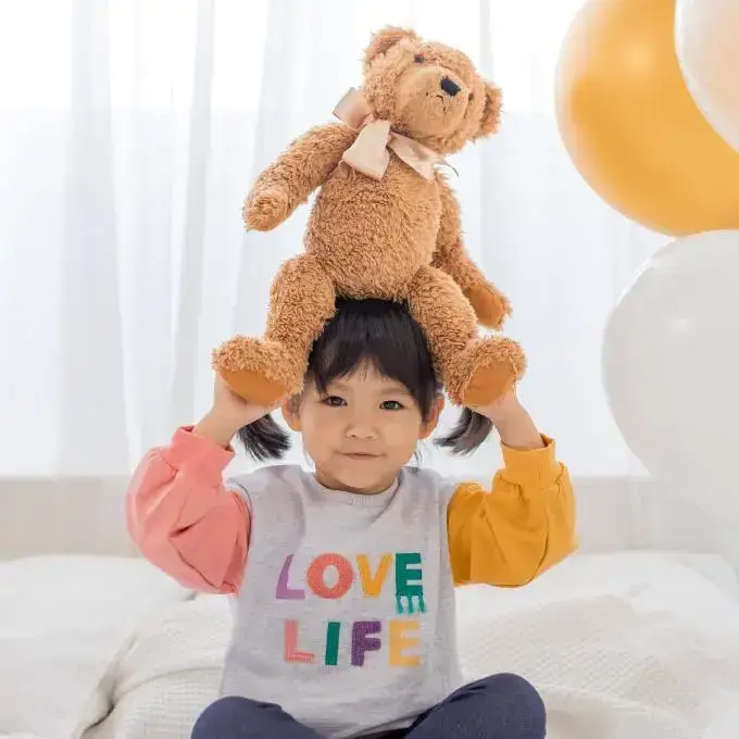 【Little Me】文字拼接上衣/長褲