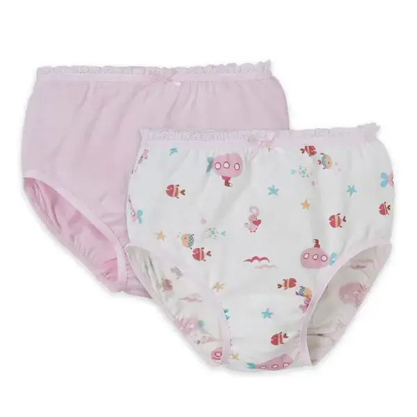 【Baby City娃娃城】海洋天絲女童內褲2入