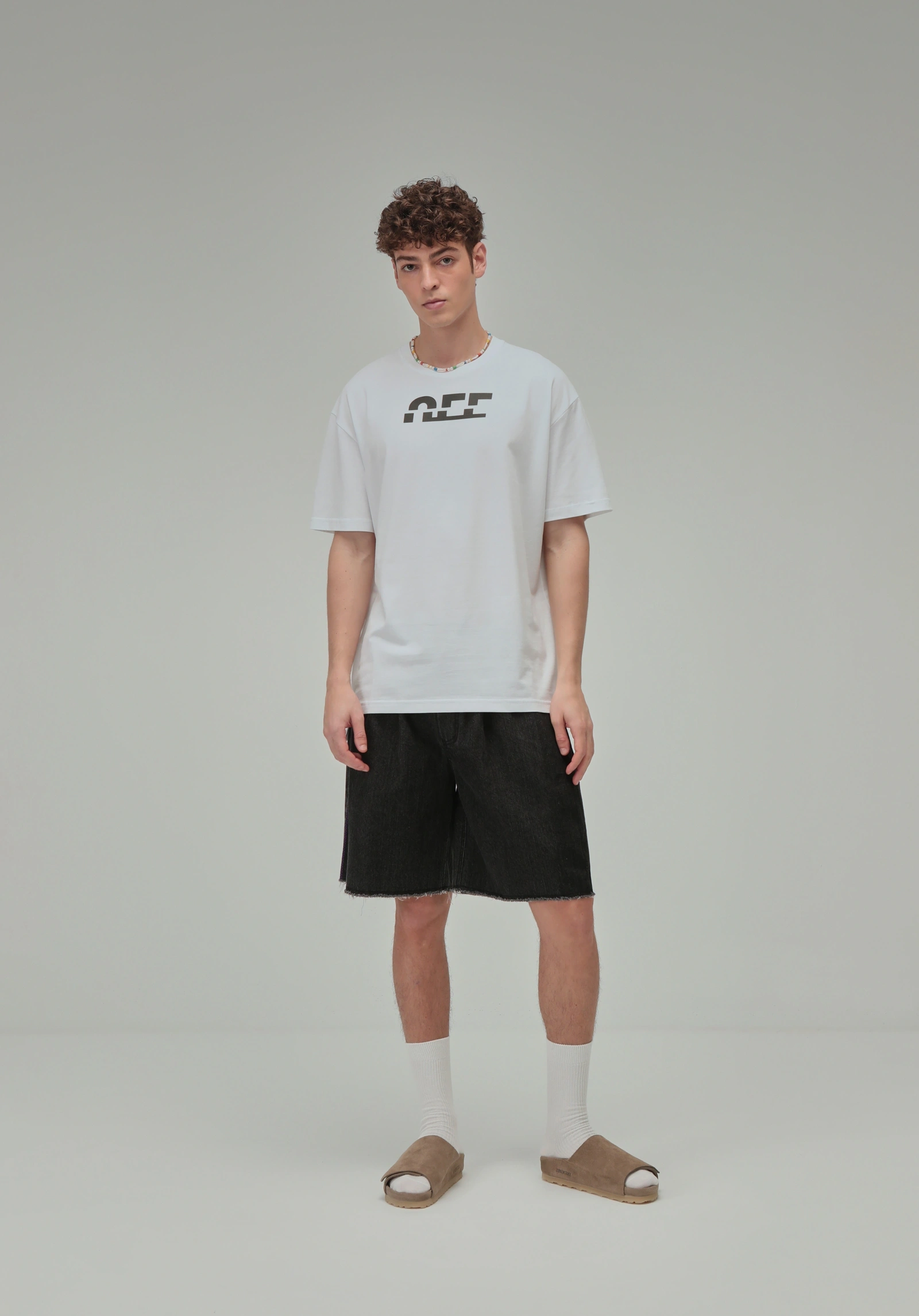 Off white hotsell split tee