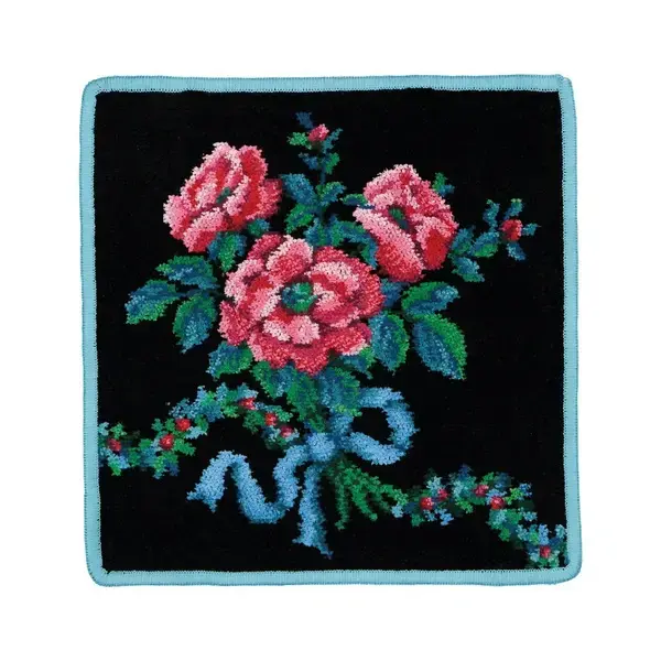 【feiler】浪漫花束方巾(25x25)綠