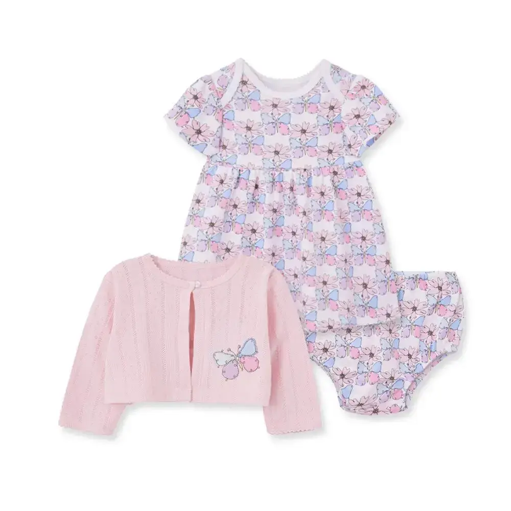 【Little Me】蝴蝶洋裝/襯褲/外套