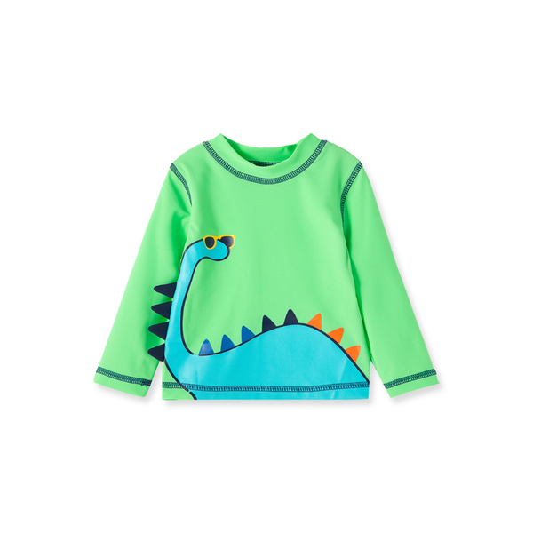 【Little Me】恐龍長袖防護泳衣