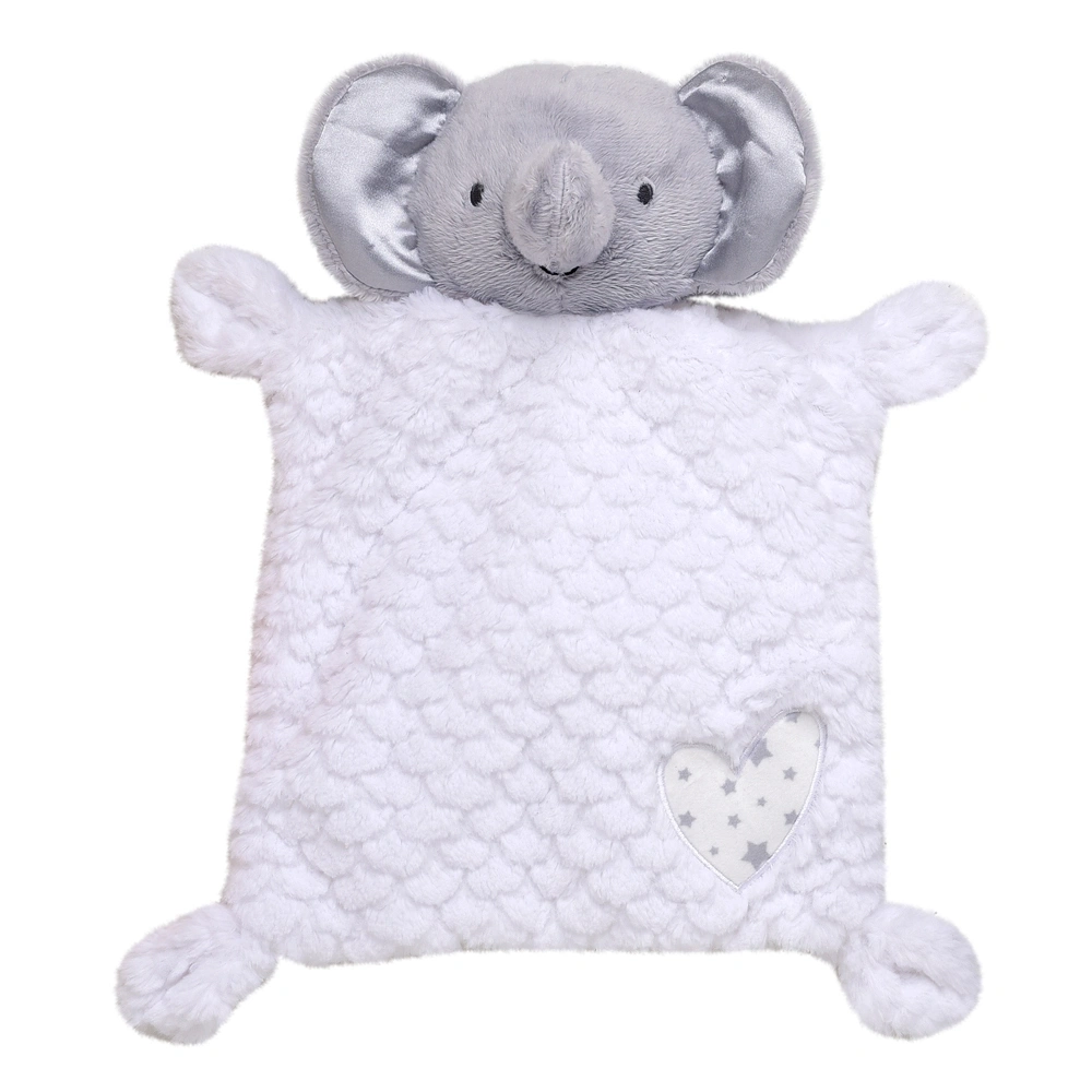 【Little Me】小象雲朵毛絨安撫巾/白