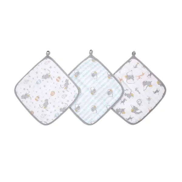 【Aden & Anais】方巾3入/熱氣球小飛象