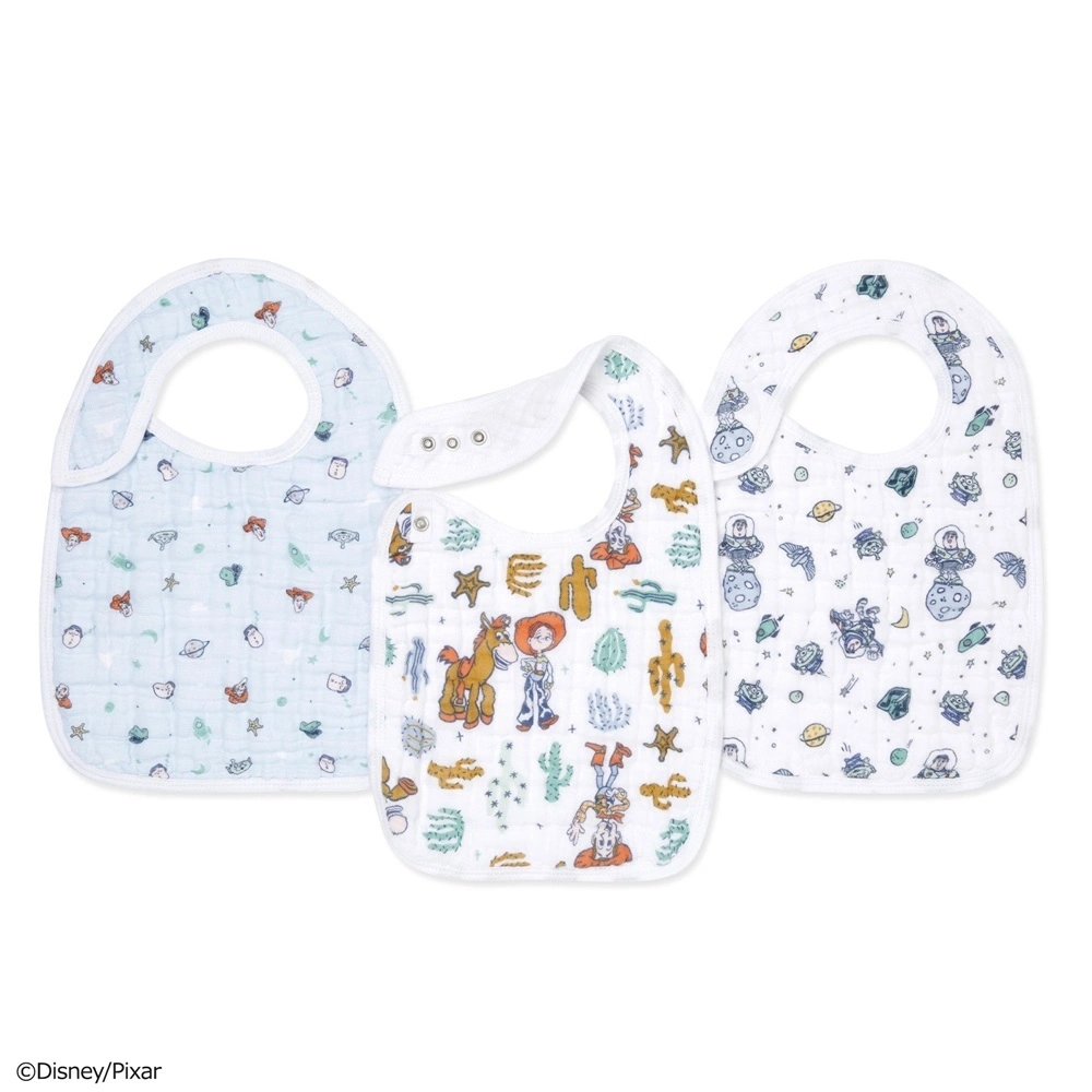 【Aden & Anais】經典圍兜3入/玩具總動員