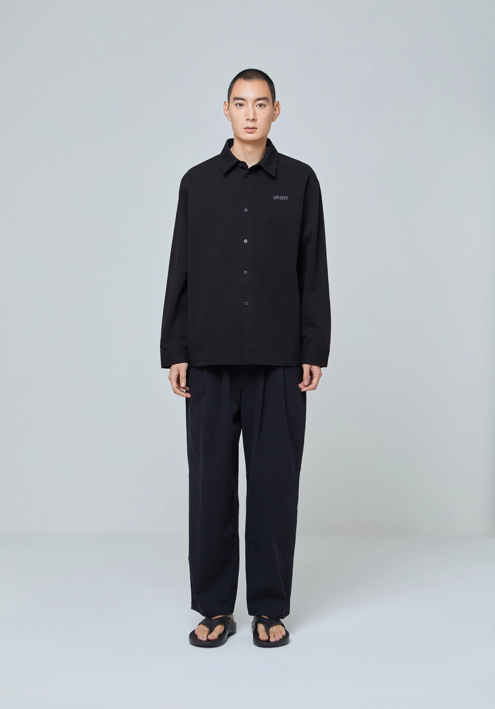 【BAON】[unisex] Masako Pocket Check Over Shirt Men's Non-Iron Pink & Blue Check Tailored Short Sleeve Shirt