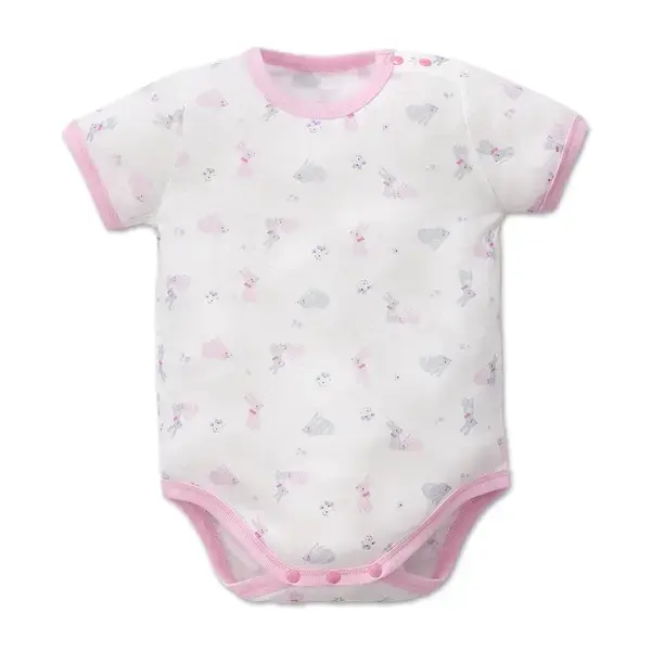 【Baby City娃娃城】天絲棉短袖肩開連身衣