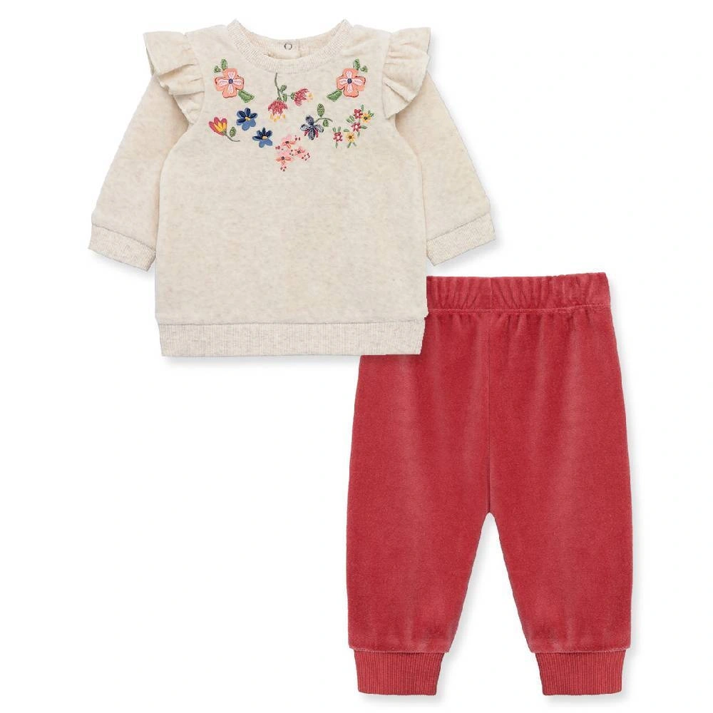 【Little Me】野花絲絨女上衣/長褲