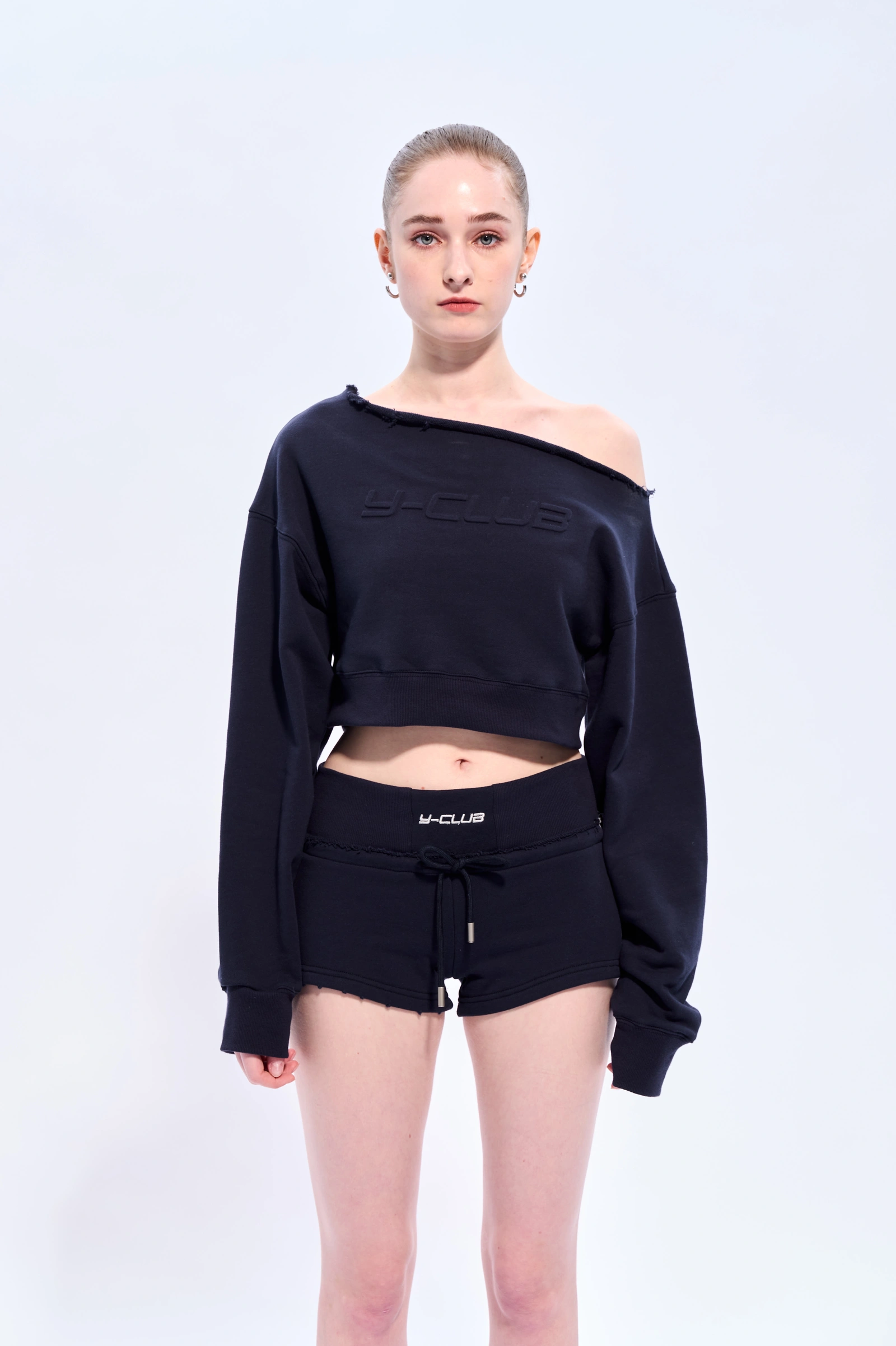 トップス CLANE POWER SHOULDER SHORT SWEAT TOPS 1 POWER SHOULDER SHORT SWEAT TOPS｜TOPS(トップス)｜CLANE
