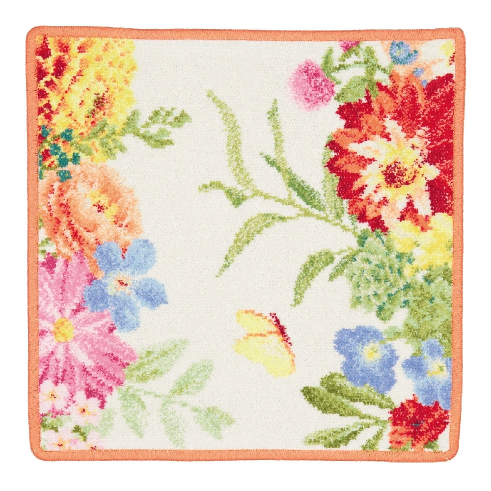 【feiler】夏日花園面巾(30x30)粉橘