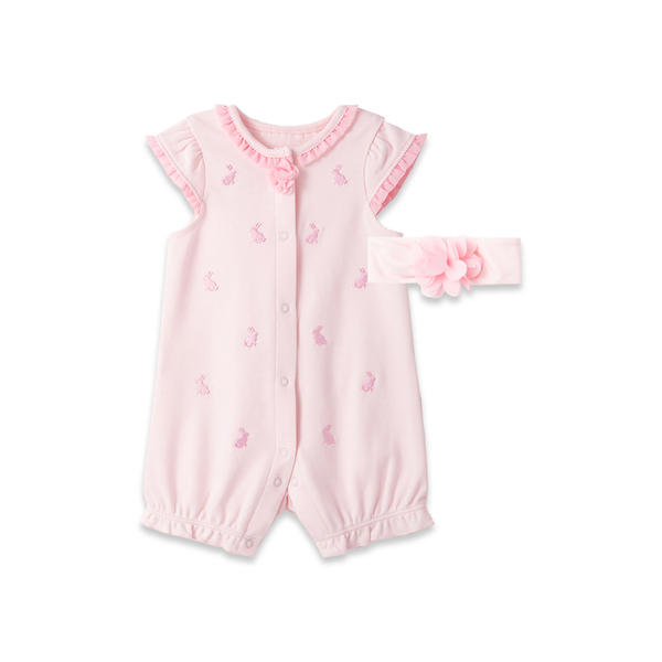 【Little Me】小兔短兔裝/髮帶