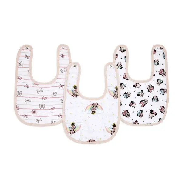 【Aden & Anais】經典圍兜3入/彩虹米妮