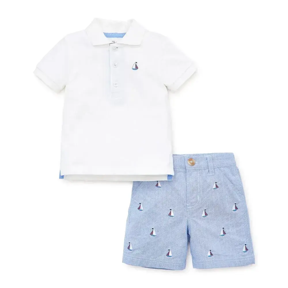 【Little Me】帆船POLO衫/短褲