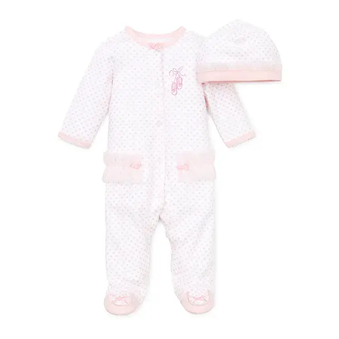 【Little Me】芭蕾連腳兔裝＋帽子