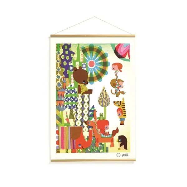 【DJECO智荷】捲軸掛畫/繽紛故事