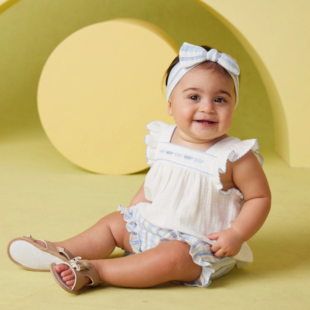 【Little Me】荷葉邊上衣/褲子/髮帶