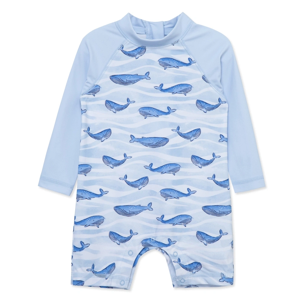 【Little Me】鯨魚連身防護泳裝