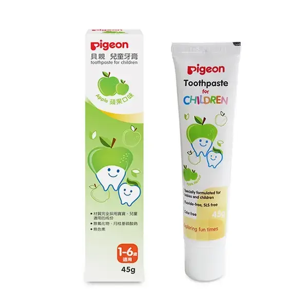 【Pigeon貝親】蘋果兒童牙膏