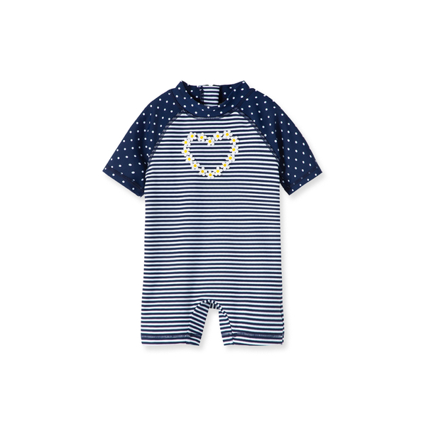 【Little Me】雛菊連身防護泳裝