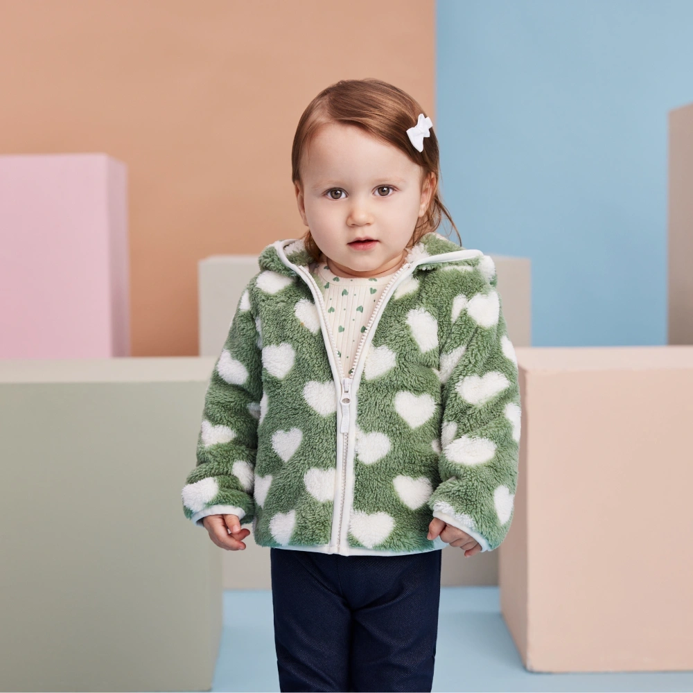 【Little Me】愛心仿羔羊皮外套/上衣/長褲