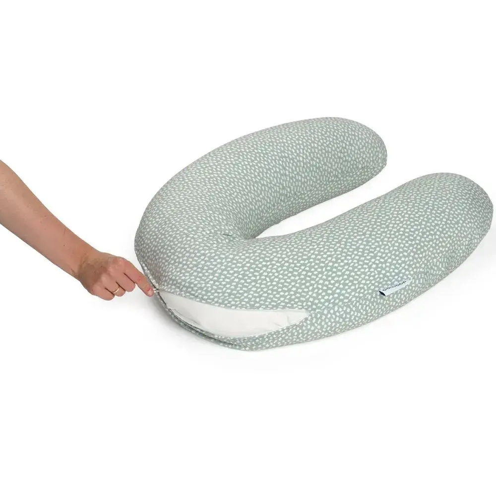 【Doomoo】有機棉舒眠月亮枕套/雲朵卡其