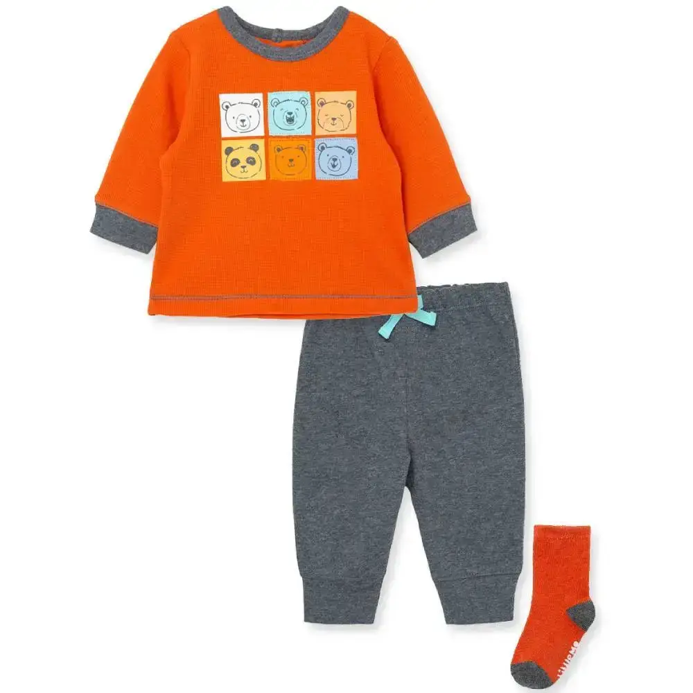 【Little Me】小熊家族上衣/長褲/襪子