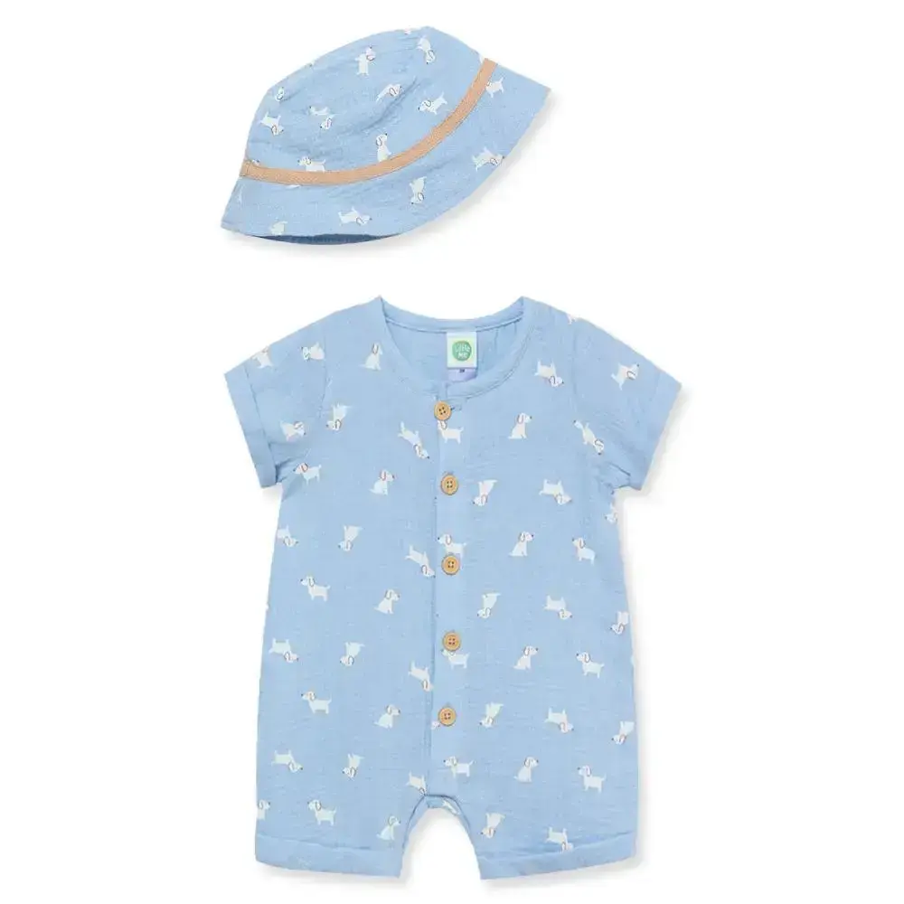 【Little Me】小狗短兔裝/帽