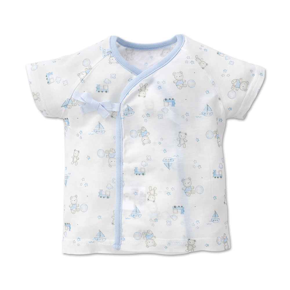 【Baby City娃娃城】天絲短袖肚衣-玩具熊／2色