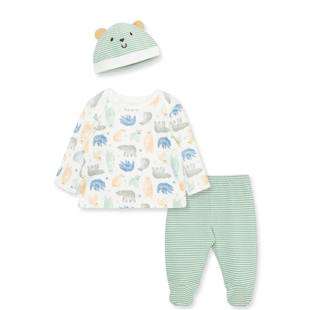 【Little Me】小熊上衣/連腳褲/帽子