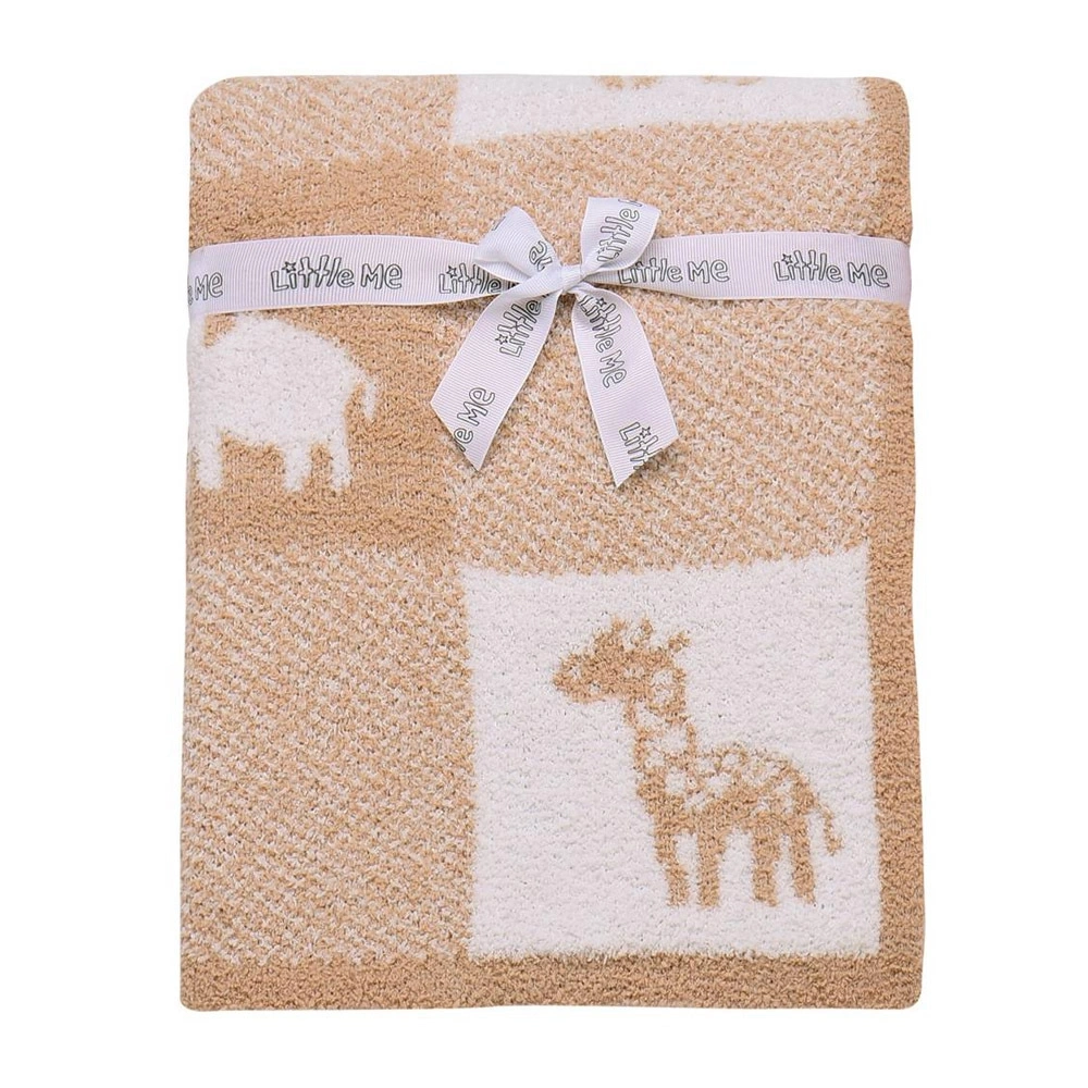 【Little Me】雪尼爾紗蓋毯/棕