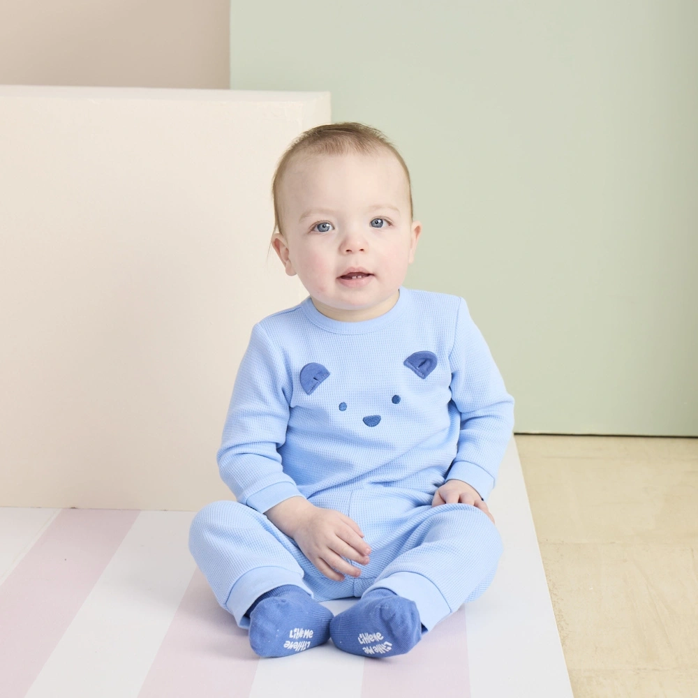 【Little Me】藍熊熊上衣/長褲/襪子