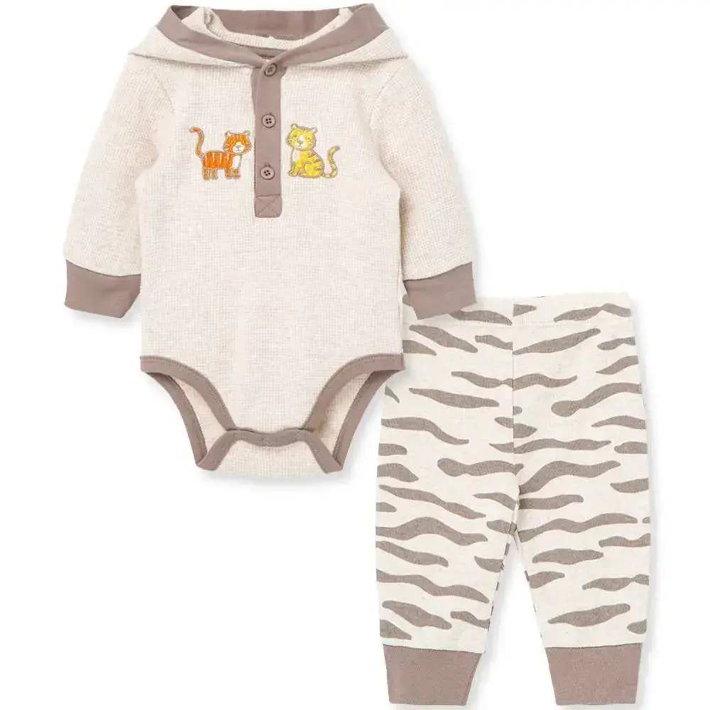 【Little Me】老虎帶帽連身衣/長褲