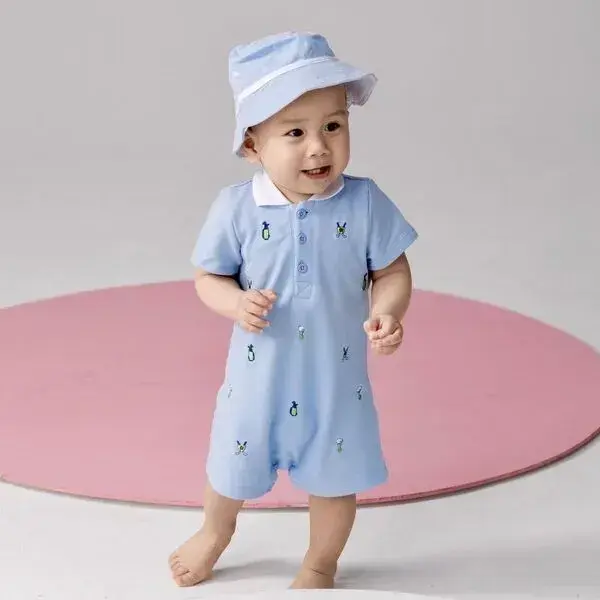 【Little Me】高爾夫球短兔裝/帽