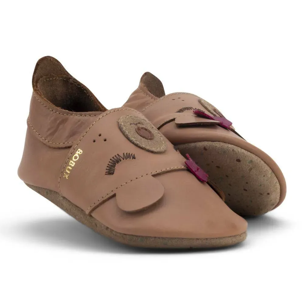 【BOBUX】真皮寶寶成長鞋/小熊媽媽/焦糖